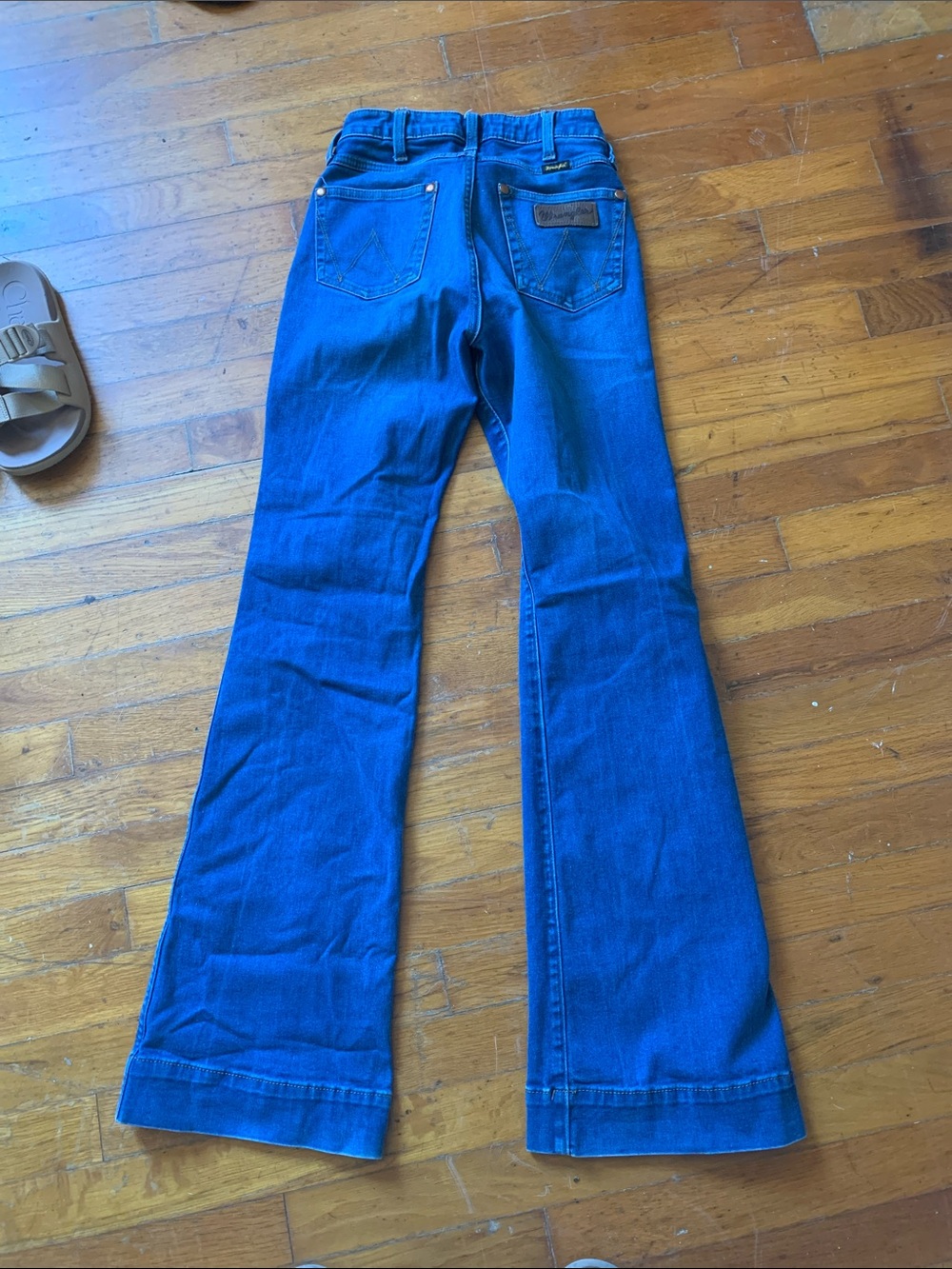 Women’s Wrangler retro high waisted flare wide leg Jeans